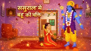 ससुराल में बहू की भक्ति | Bhakti Cartoon Story | Hindi Moral Story | 