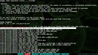 Shot - Generate Video Screenshot Gallery - Linux CLI