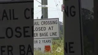 CN Rail closes road in Milton for construction without town&rsquo;s approval #shorts