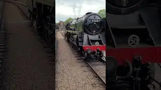9F 92214 running around the train at Leicester North