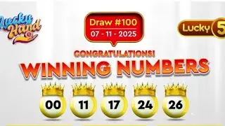 Lucky hand draw result for 07-11-2025