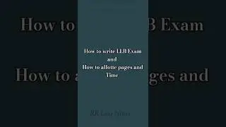 How to write  #llbexam #semester #lawnotes #3yearlaw