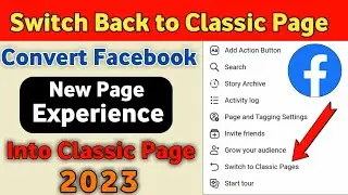 Facebook New Page Experience Ko Classic mai kaise Convert Kare