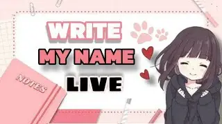 Writing name Live ❤😻 | on Handmade Hearts 💗💌