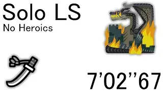 Fatalis LS Solo 7'02''67 | No Heroics | MHW:I PC