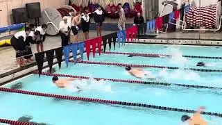 Billy Beck gets smoked in the 100 fly (50.62)