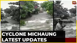 Cyclone Michaung: Traffic Disruption At Tambaram-Mudichur Road Due To Waterlogging