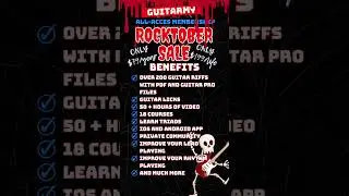 Распродажа ROCKTOBER на членство GuitArmy All-Access: $79 в год или $199 за всю жизнь. #гитара #у...
