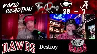 Georgia 28-7 Alabama, 2025 SEC Champs, Dawgs Dominate Tide #rolltide #godawgs #secchampionshipgame