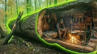 This Tree Log Is Hiding a Secret Modern Shelter