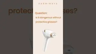 Is it dangerous to use DermRays laser hair removal without glasses? #dermrays #beauty #skincare