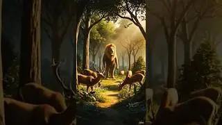 छोटी गिलहरी ने शेर को सिखाया सबक 🐿️ | lion animal story