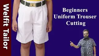 School Uniform Trouser Cutting for Beginners | Tailoring Basics in Tamil | Welfit Tailor