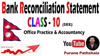 Bank Reconciliation Statement || Class 10 || SEE || New Syllabus 2081 | bank reconcilation statement