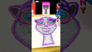 Sprunki OC Talking Tom Sigma Boy Song Phase 2 with puffy pen #sprunki #talkingtom #popcornpen #diy