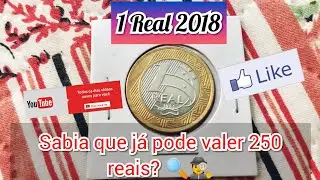 Moeda 1 real 2018 anomalias raras e valiosas, valores de cat&aacute;logo 2019.