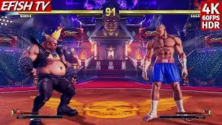 Birdie vs Sagat (Hardest AI) - Street Fighter V
