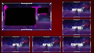 Space & Galaxy Stream Overlays for Twitch, YouTube & Kick | Cinematic Stream Graphics