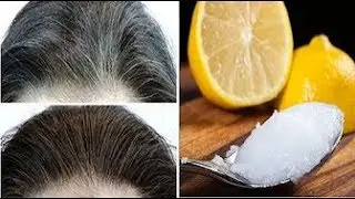 خليط  من الليمون و زيت جوز الهند يعيد الشعر الابيض  الي لونه الطبيعى مع جيجي