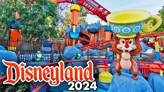 Chip 'n' Dale's GADGETcoaster 2024 - Disneyland Ride [4K60 POV]
