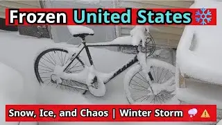 Frozen United States ❄️ : The Power of This Winter Storm - Snow, Ice, and Chaos | Winter Storm ⚠️🌨️