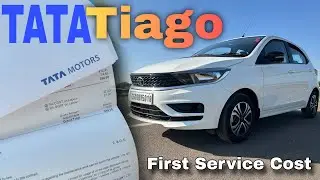 TATA Tiago First Service with Bill 💸 | Cost | Parts Change
