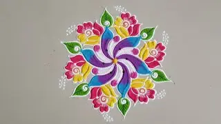 Sankranti Muggulu 🌺7*4 Dots ! Pongal Rangoli Designs! Festival Rangoli!