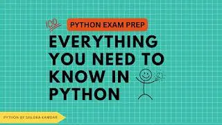 Python Exam in One Video | Complete Last-Minute Revision
