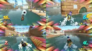 Mario Kart World: King Boo VS Nabbit VS Dry Bones VS Toad Knockout Tour 4 Players Multiplayer