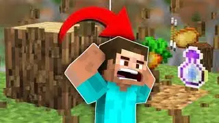 Minecraft but every block drops RANDOM ITEMS #minecraft #mcpe