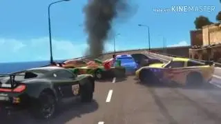 Cars 2 Crash But When Jeff and Lewis Don`t Crash Leonard Screams CALL IN THE PIGGY AIR FORCE!!!
