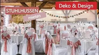 Stuhlhussen mieten bei Deko & Design - Der Hussen Verleih