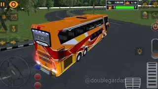 Bus Pariwisata SEMANTA Double Decker - Full Strobo - Mobile Bus Simulator - Gameplay