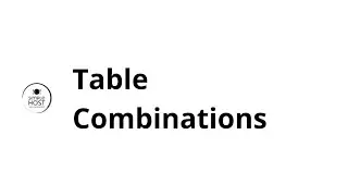 Table Combinations | Simple Host
