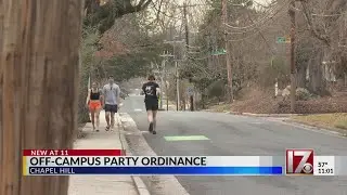 Chapel Hill to consider off UNC campus party ordinance