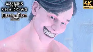 Assassin's Creed Shadows - Attack on Titan Quest Collab (4K 60FPS)