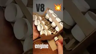 V8 Paper Engine Model