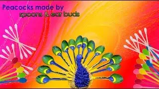 DIY How to Make a Peacock from Spoon  And Cotton Buds Crafts | DUH DUH DOO  Home Decoration Ideas