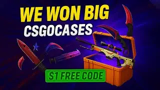 WE WON BIG -CSGOCASES 1$FREE CODE