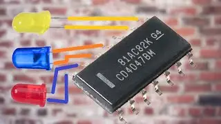Регулируемый Flip Flop Led Flasher cd4047 / Square Wave Oscillator