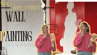 My First Wall Painting Process | Step-by-Step Mural Transformation