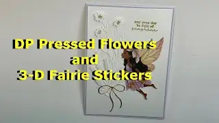 Diamond Press Press Flowers Stamp and Die Kit with DP Fairies Stickers @HSN @mydiamondpress 