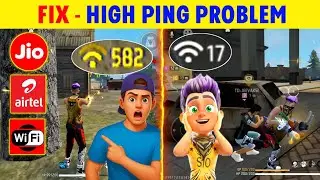 High ping problem in Free Fire 🔥 Fix Jio Sim Ping Problem | Airtel Sim Ping Problem Solution 