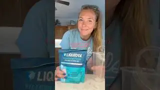Let's make a drink! Liquid IV cotton candy is my FAV 🩷🩵