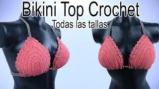 Bikini Top clásico tejido a crochet