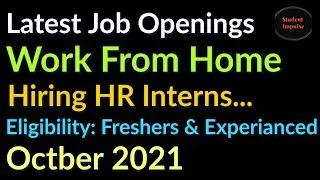 Job Openings in Career Expertoz | Wok From Home Interns | Jobs for Freshers & Experienced |Oct 2021|