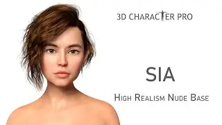 Sia &ndash; High-Realism Nude Base Character for iClone & Character Creator