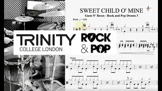 Sweet Child O' Mine - Trinity Rock & Pop Drums - Grade 3