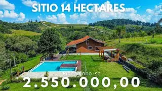 Sítio com 14 hectares à venda em Pinhalzinho-sp Rio na divisa