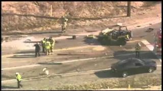 Raw: School Bus Crash Outside Chicago